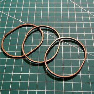 Set of Three Brass Bangles